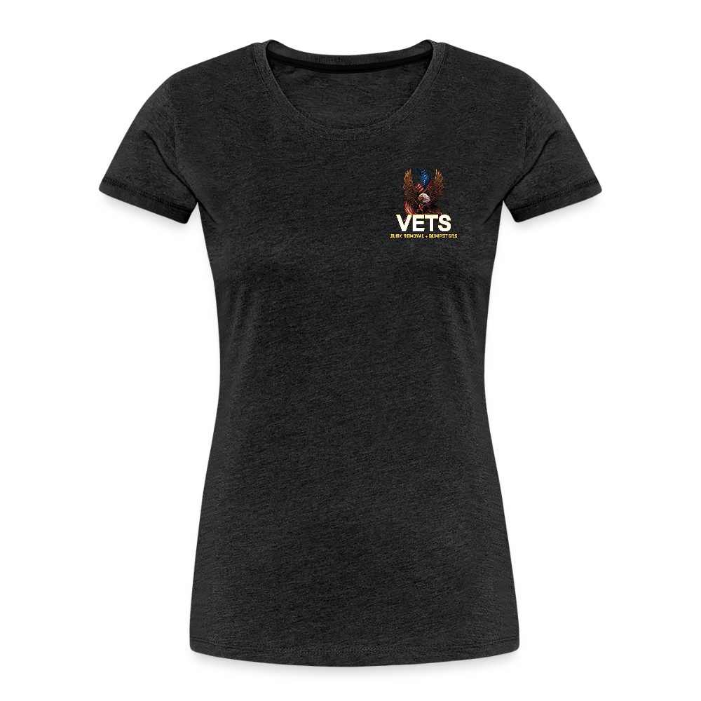 VETS Knoxville Womens Cotton T-shirt - charcoal grey