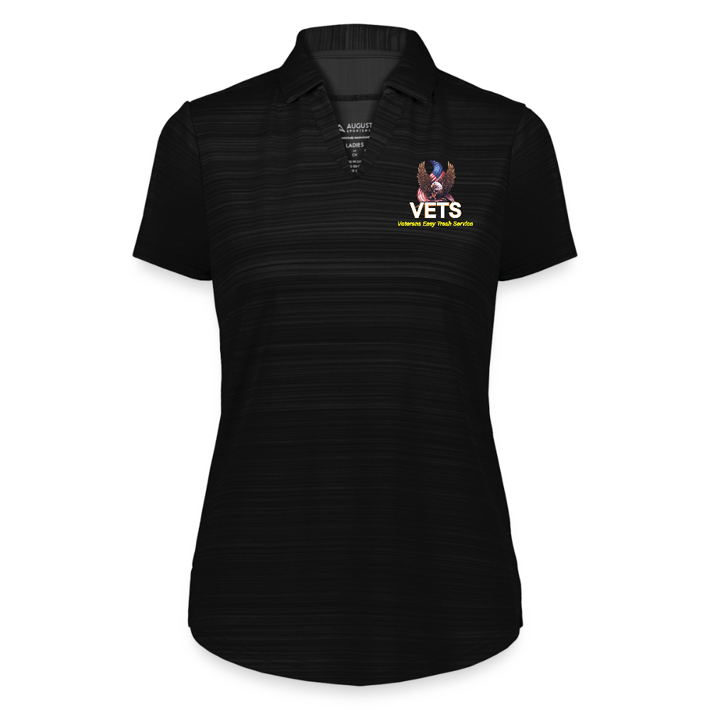 VETS Columbia Womens Sports Polo - black