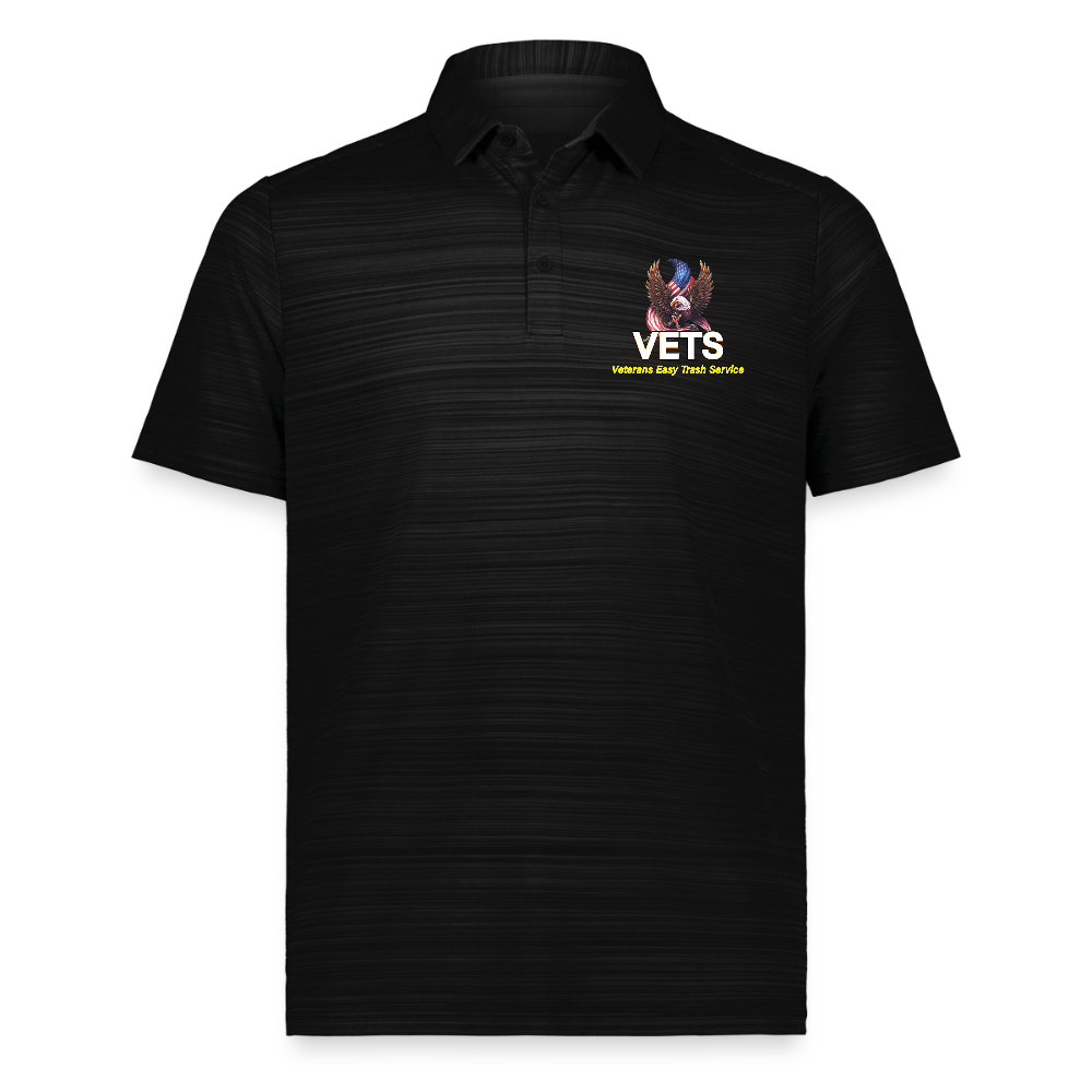 VETS Polo Shirt- No Back Graphics - black
