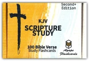 Agape Flashcards KJV Scripture Study 100 Flashcards