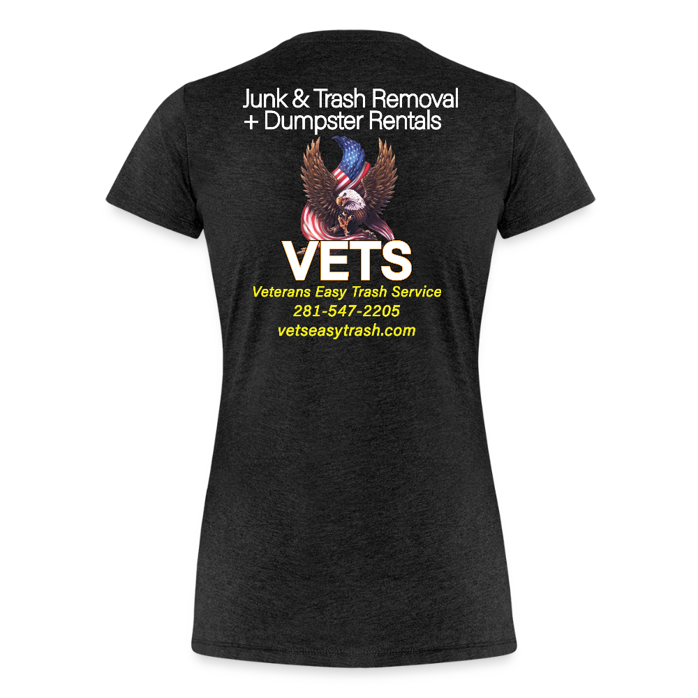 VETS Houston Womens Cotton T-shirt - charcoal grey