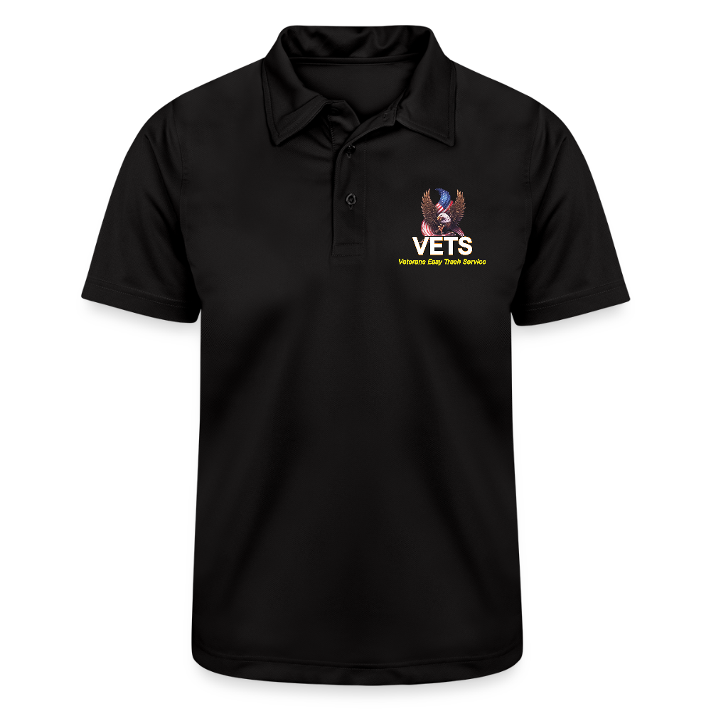 VETS Polo Shirt Athletic- No Back Graphics - black