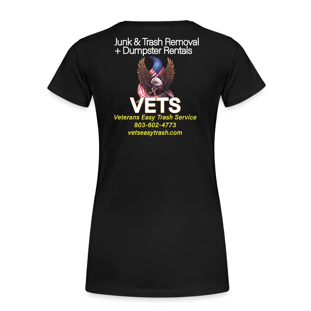 VETS Columbia Womens Cotton T-shirt - black