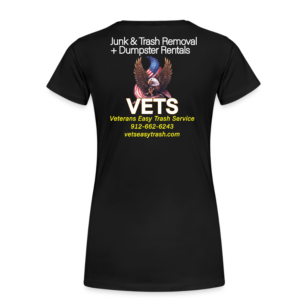 VETS Savannah Womens Cotton T-shirt - black