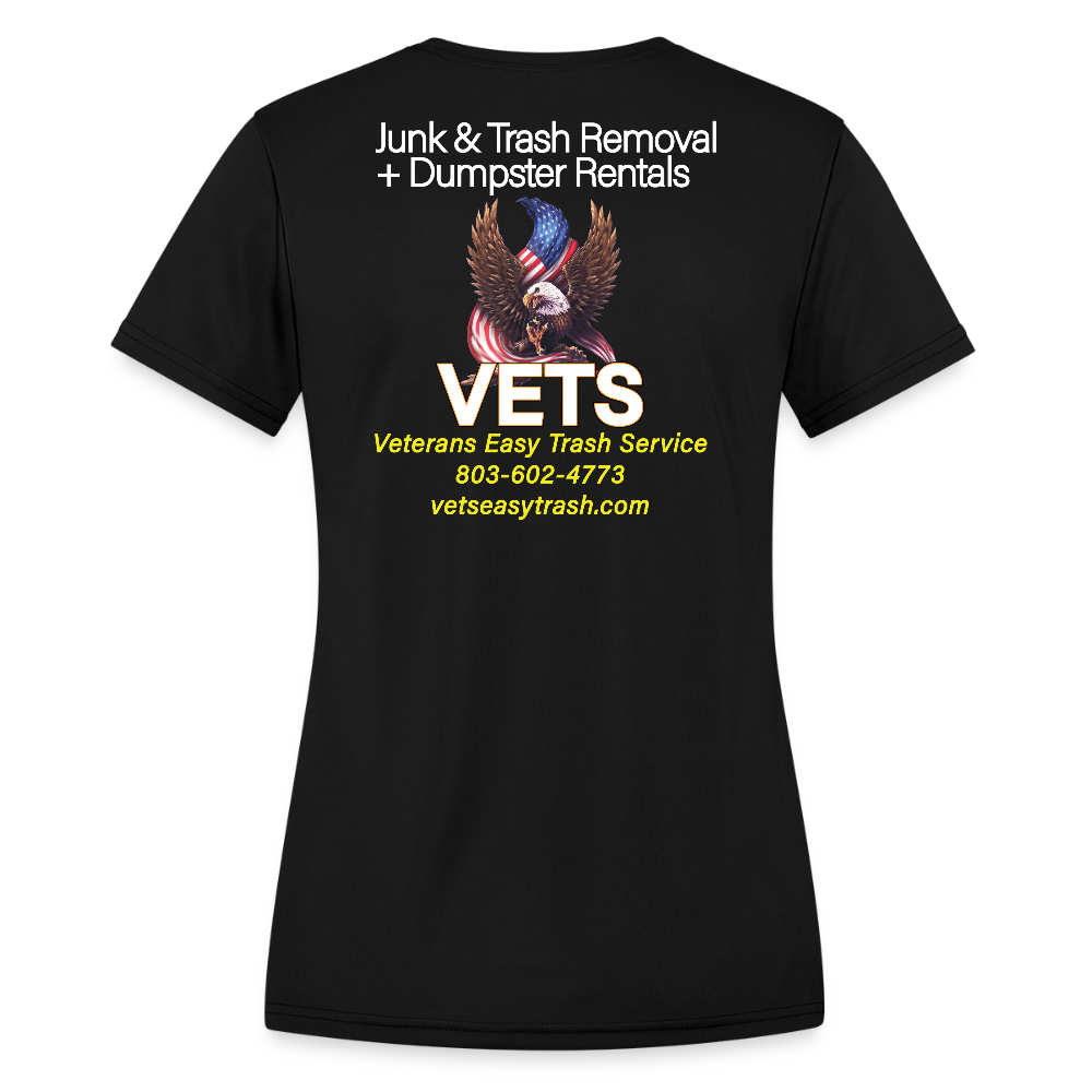 VETS Columbia Women's Performance T - black