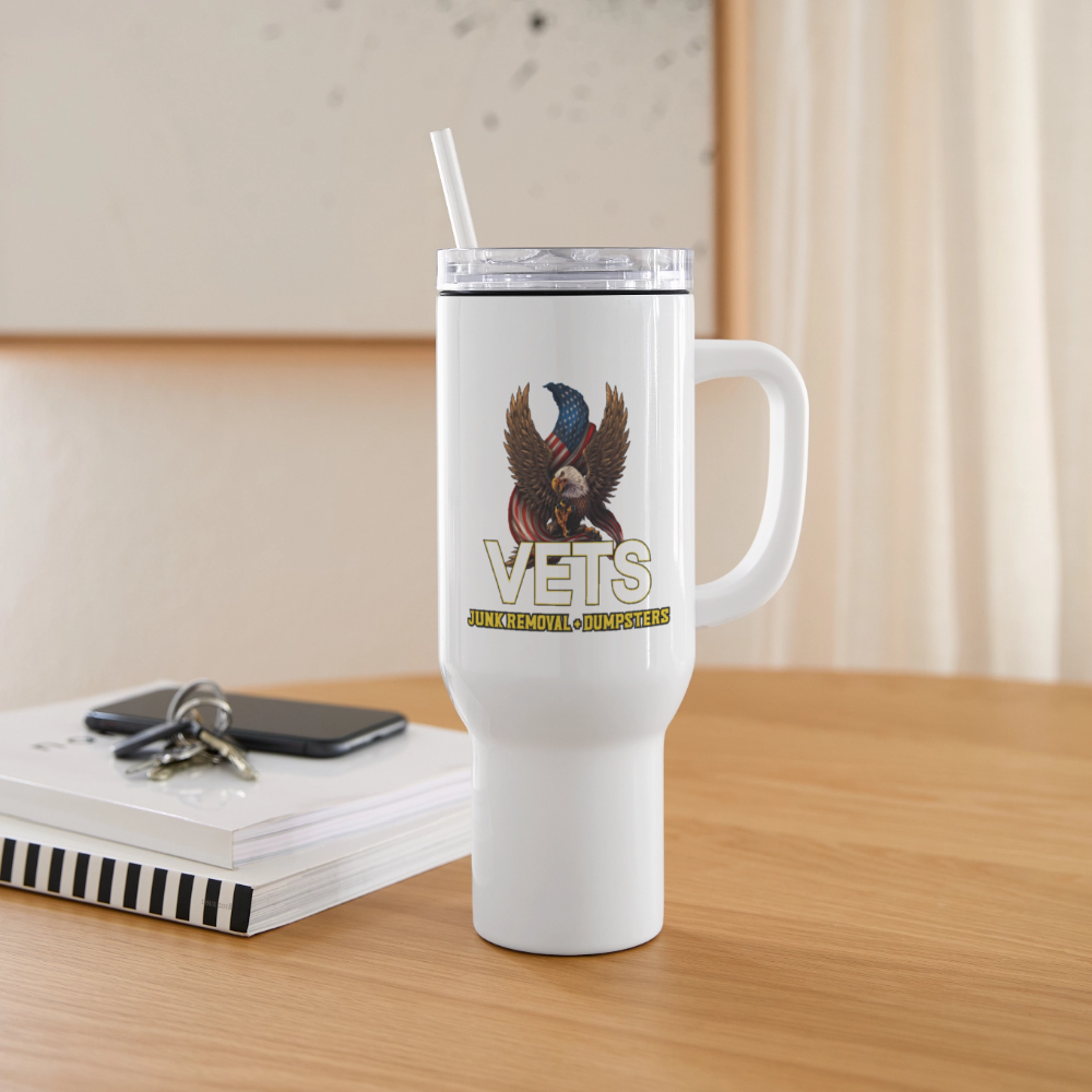 VETS 40 oz Travel Tumbler - white