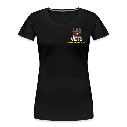 VETS Savannah Womens Cotton T-shirt - black