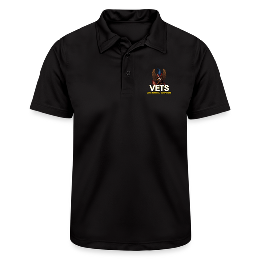 VETS Polo Shirt Athletic- No Back Graphics - black