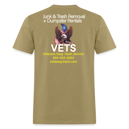 VETS Jacksonville FL Cotton T-Shirt - khaki