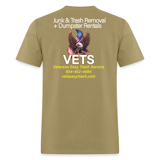 VETS Jacksonville FL Cotton T-Shirt - khaki