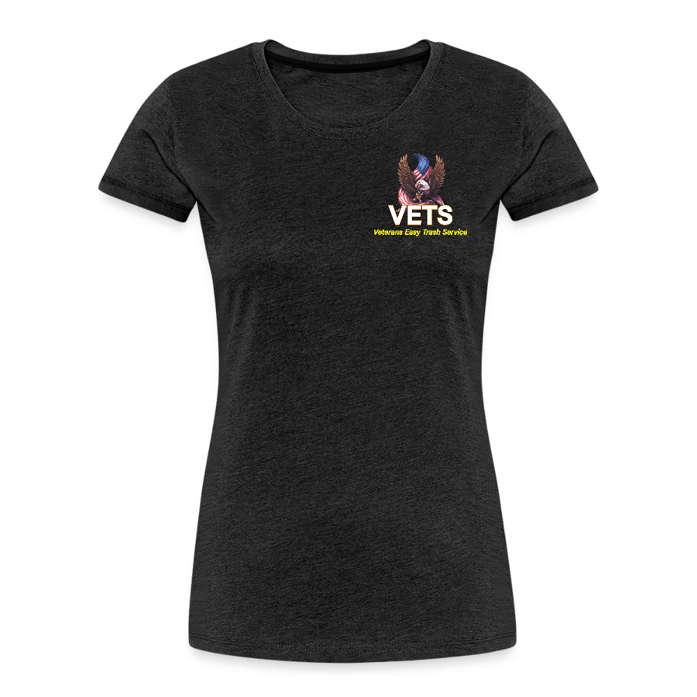 VETS Columbia Womens Cotton T-shirt - charcoal grey