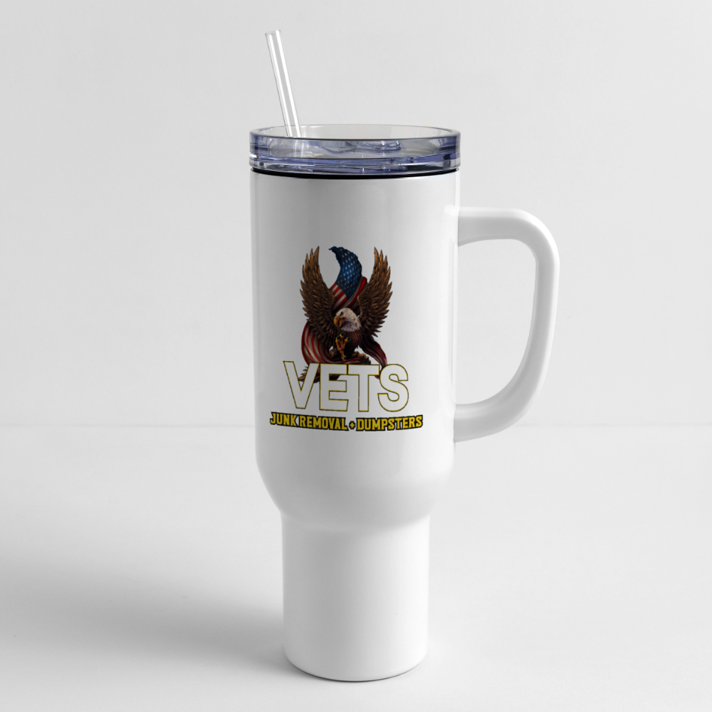 VETS 40 oz Travel Tumbler - white
