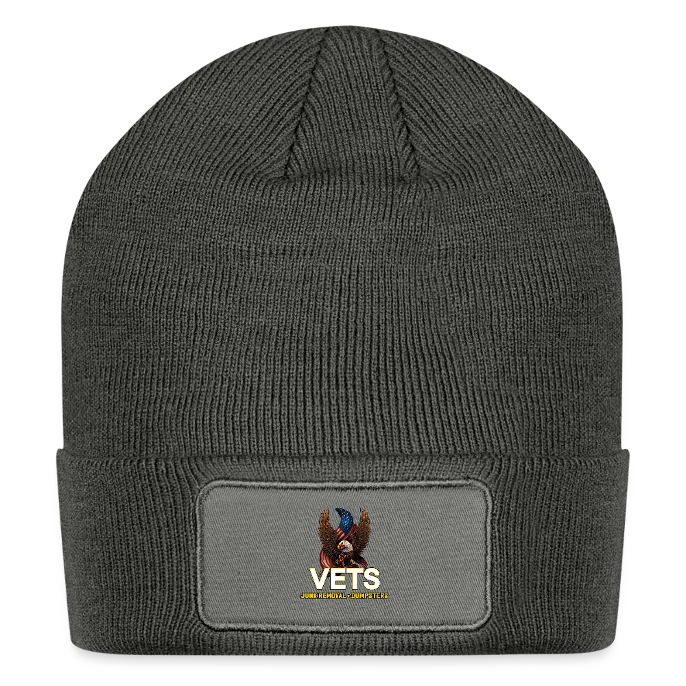 VETS Patch Beanie - charcoal grey