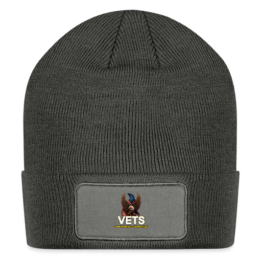 VETS Patch Beanie - charcoal grey
