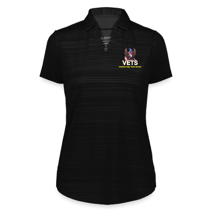 VETS Columbia Womens Sports Polo - black