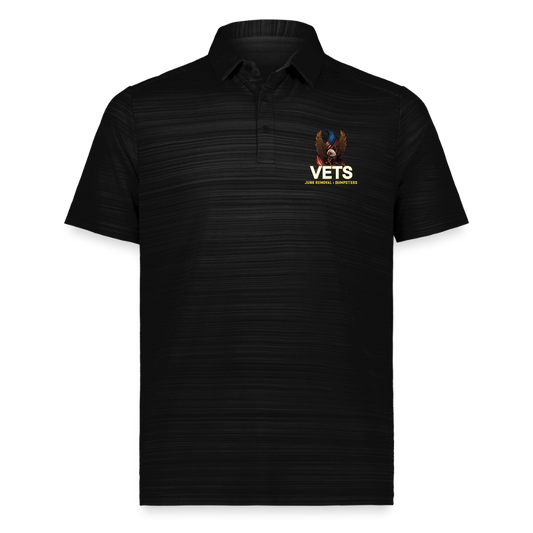 VETS Polo Shirt- No Back Graphics - black