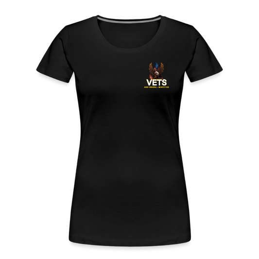 VETS Knoxville Womens Cotton T-shirt - black