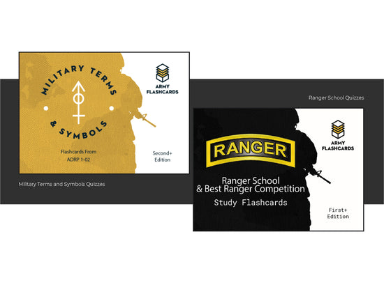 Army Flashcards and Military Education Material