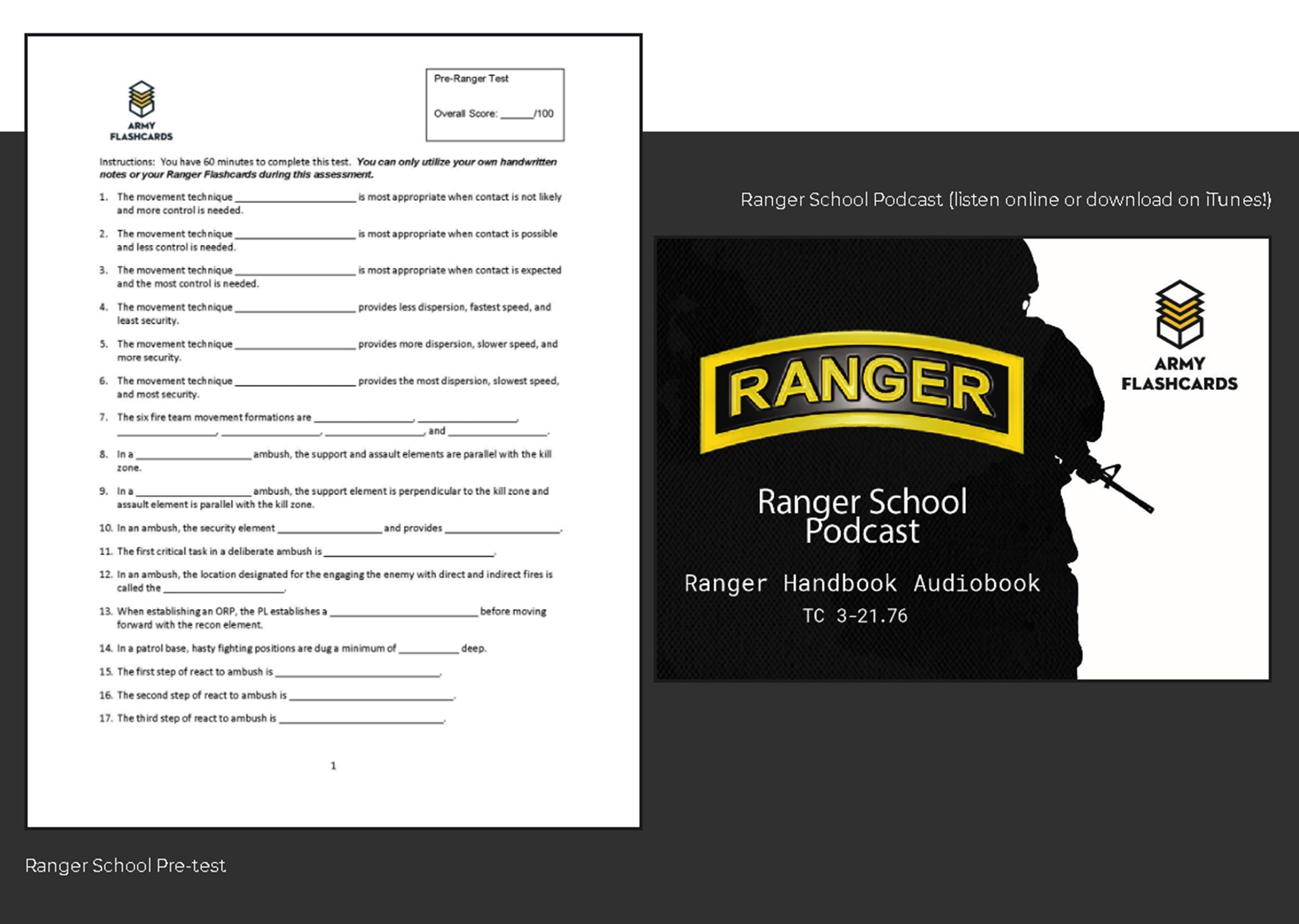 Army Flashcards And Military Education Material