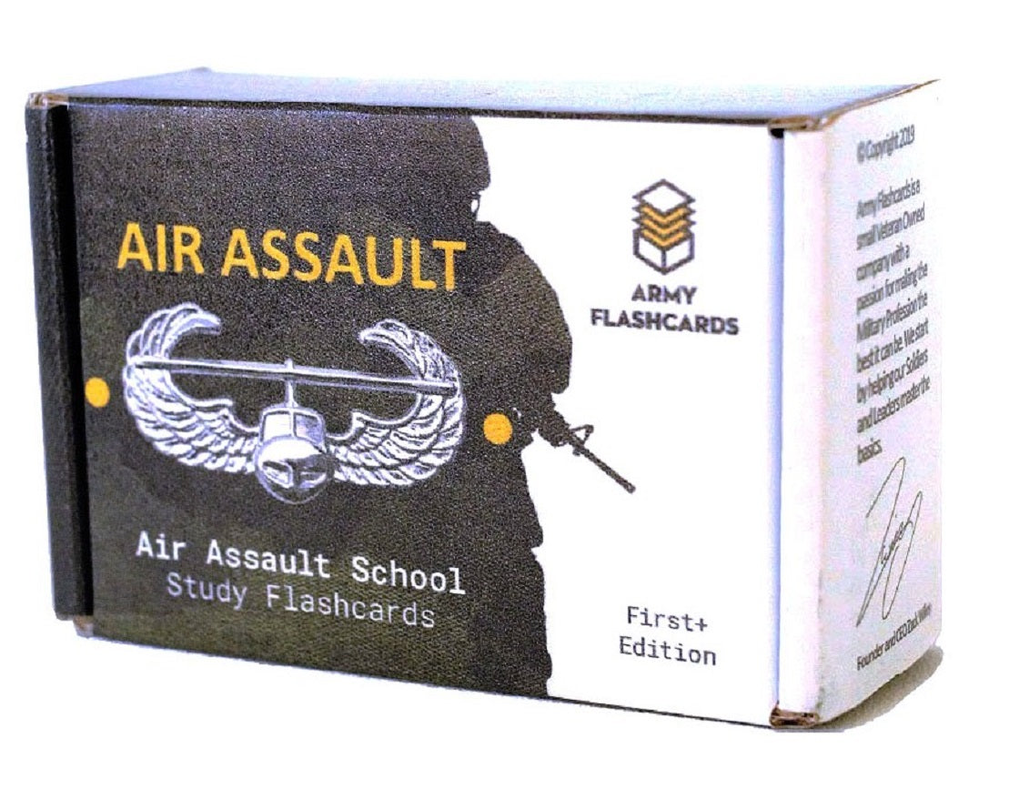 Air Assault Study Flashcards | Sabalauski Air Assault School Handbook | February 2018