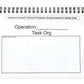 Laminated OPORD Brief Shell | Platoon Battle Book | Operations Order Mission Brief Template