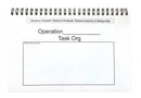 Printable Opord Shell Laminated OPORD Brief Shell | Platoon Battle Book | Operations Order M ...